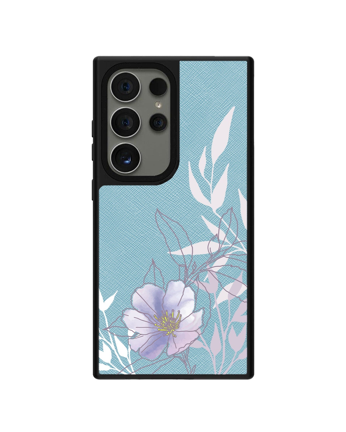 Android Leather Grip - Purple Lily