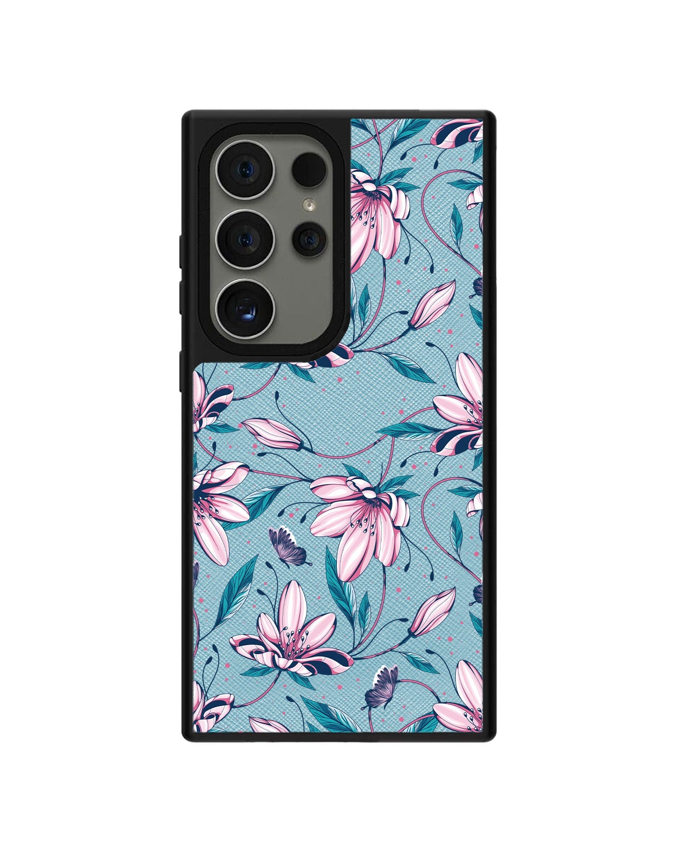 Android Leather Grip - Pink Tulip