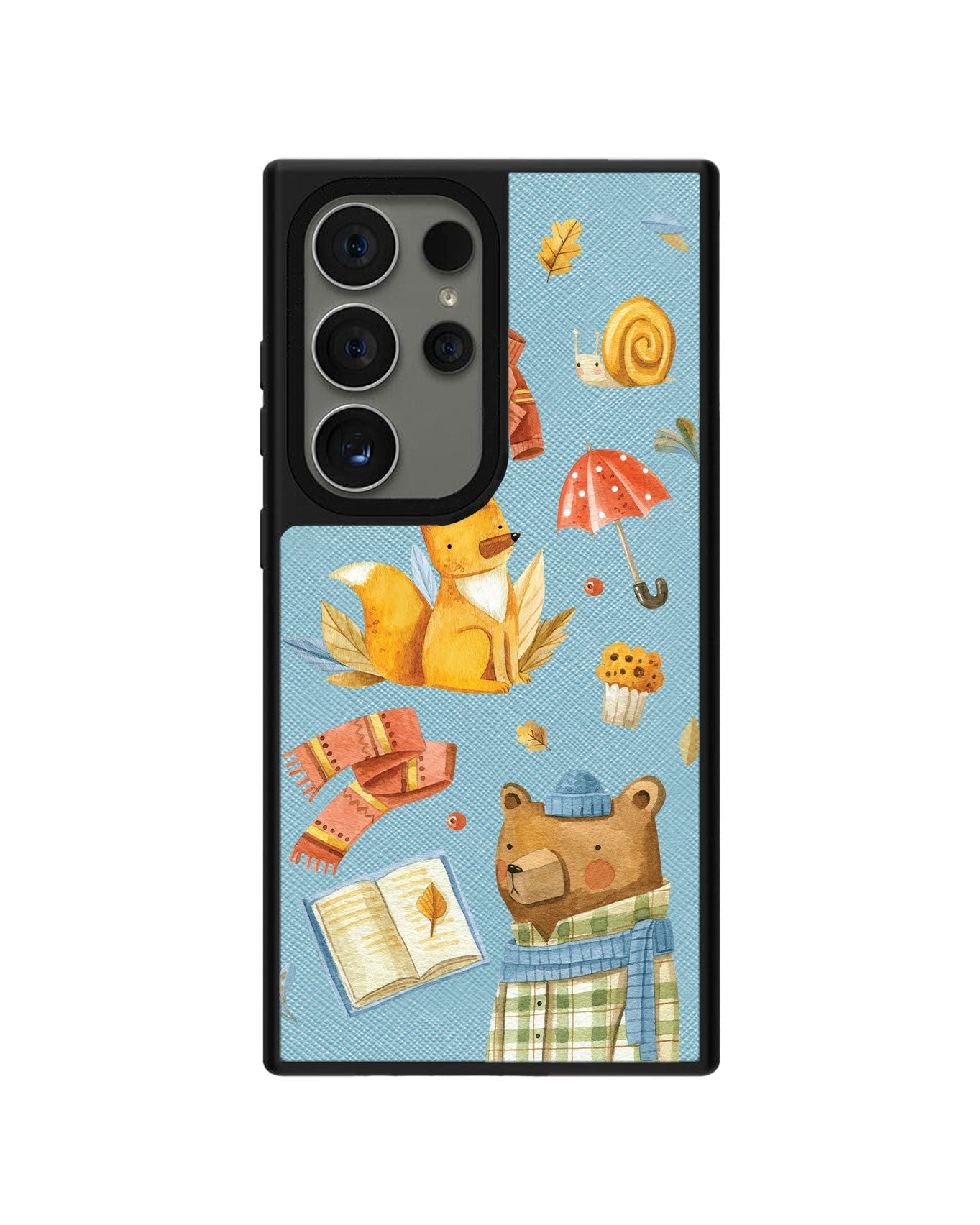 Android Leather Grip - Bear & Fox