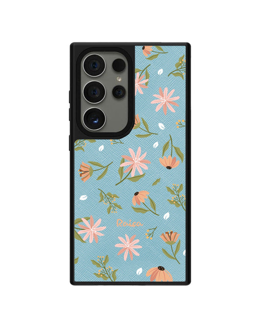 Android Leather Grip - Cosmos Flower
