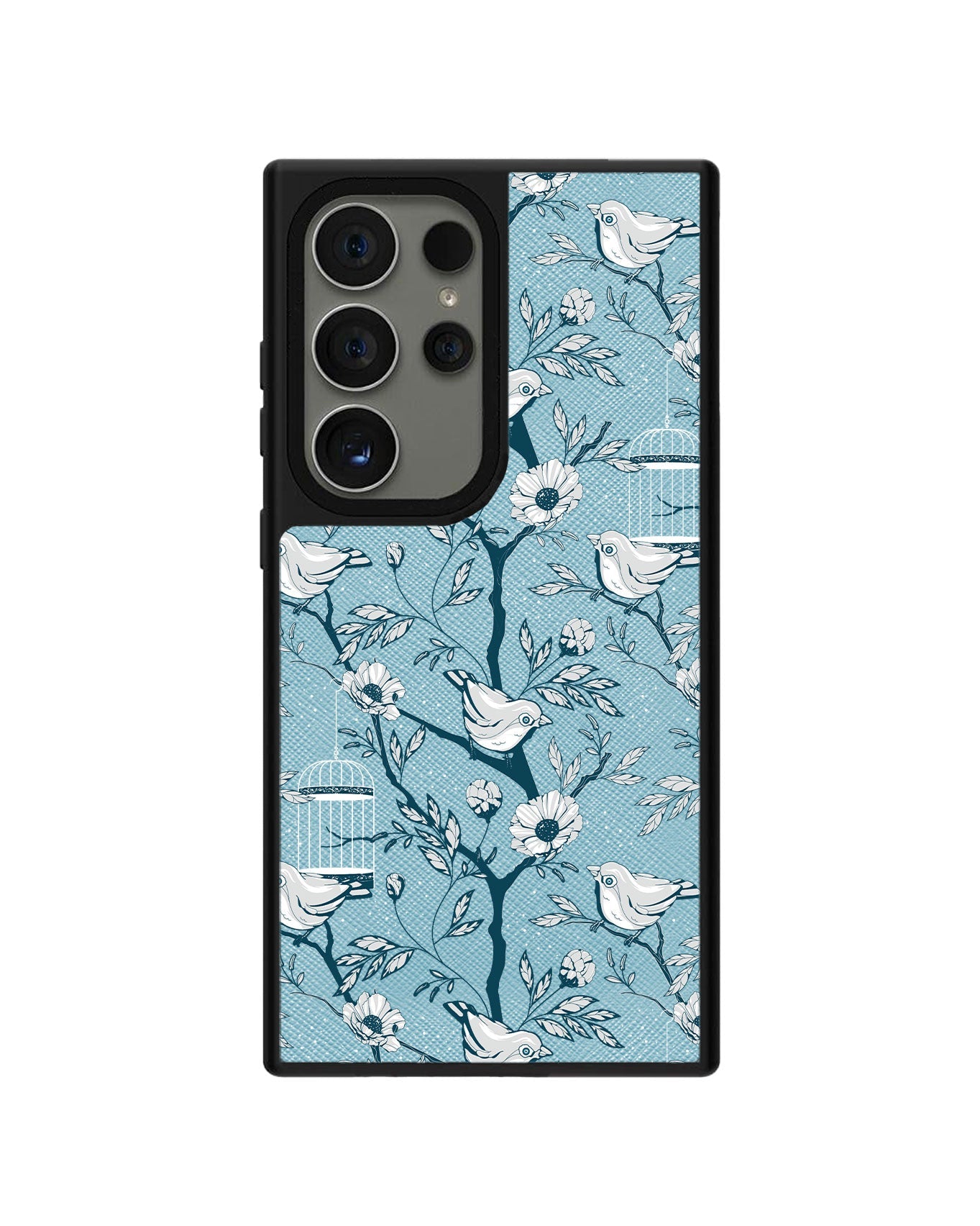 Android Leather Grip - Lovebird Monochrome