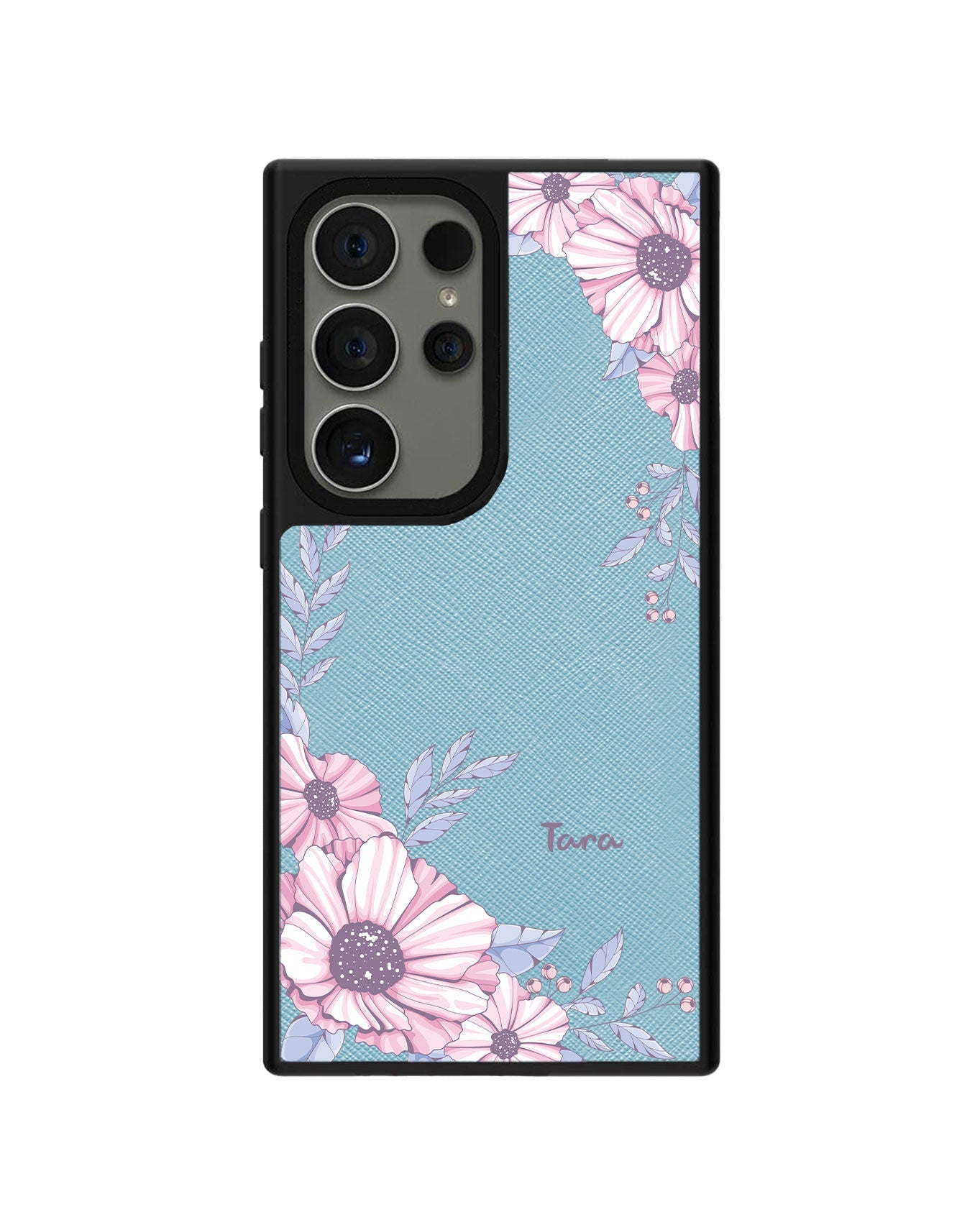 Android Leather Grip - Pink Blossom