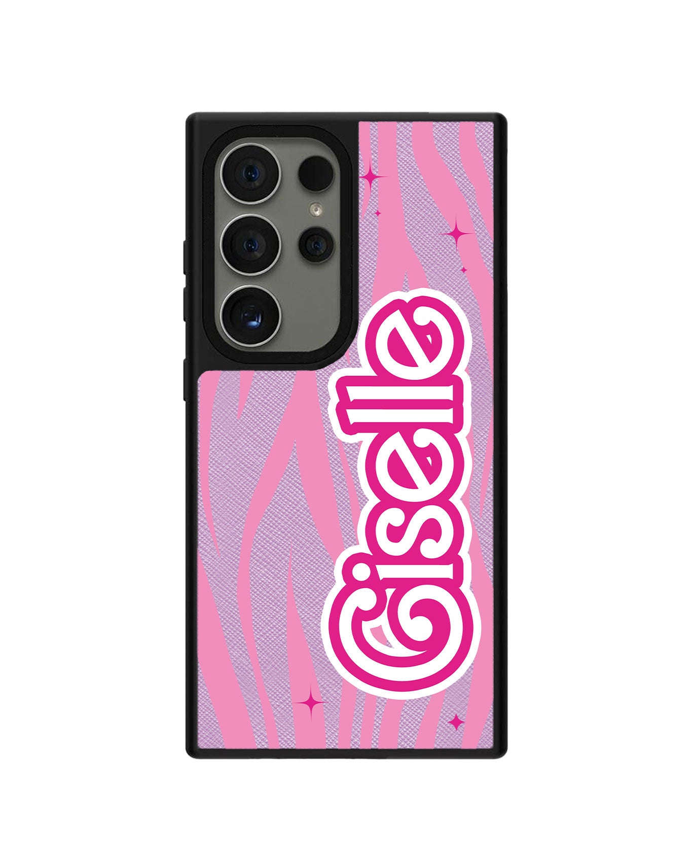 Android Leather Grip - Barbie Zebra Pattern