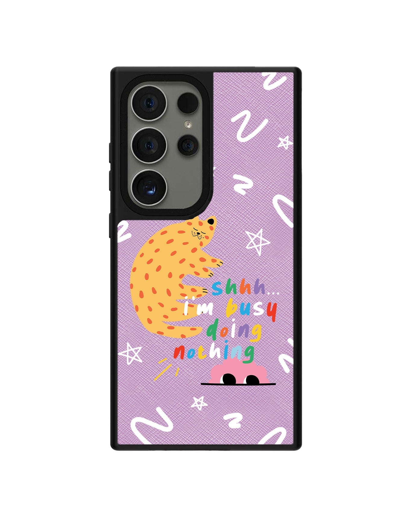 Android Leather Grip - Busy Doing Nothing
