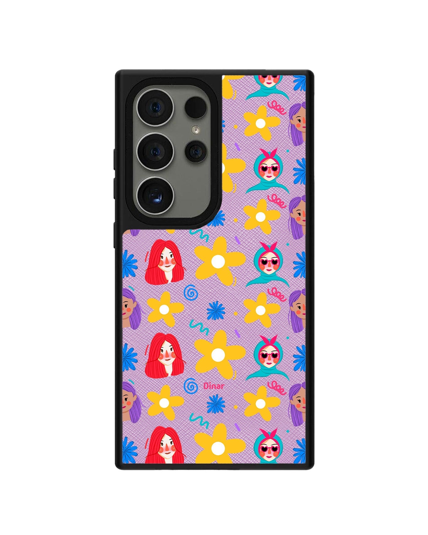 Android Leather Grip - Daisy Faces