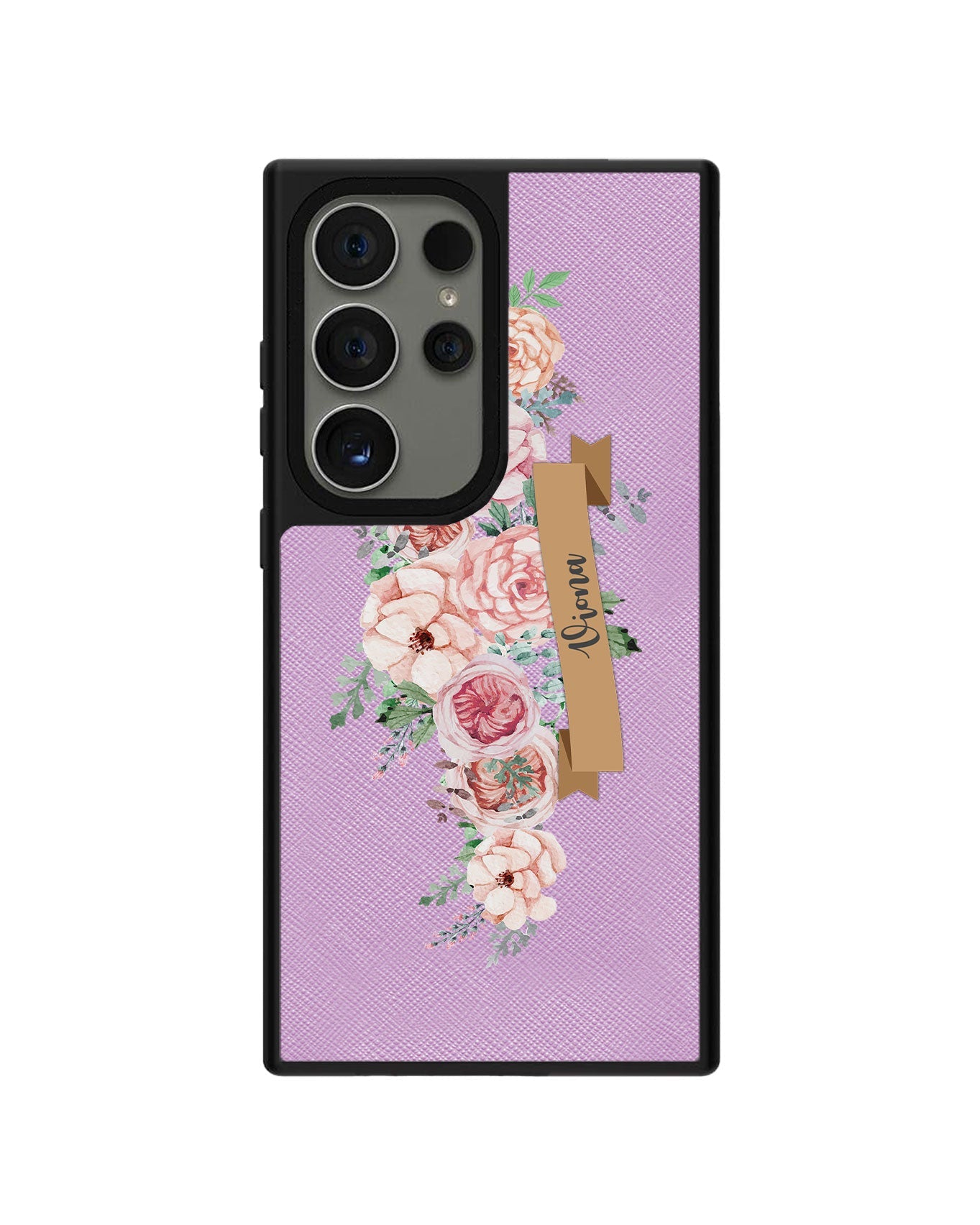 Android Leather Grip - Peony