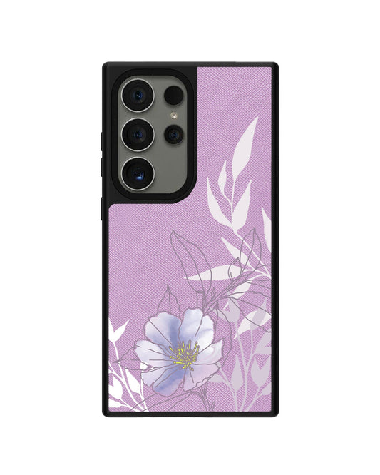 Android Leather Grip - Purple Lily