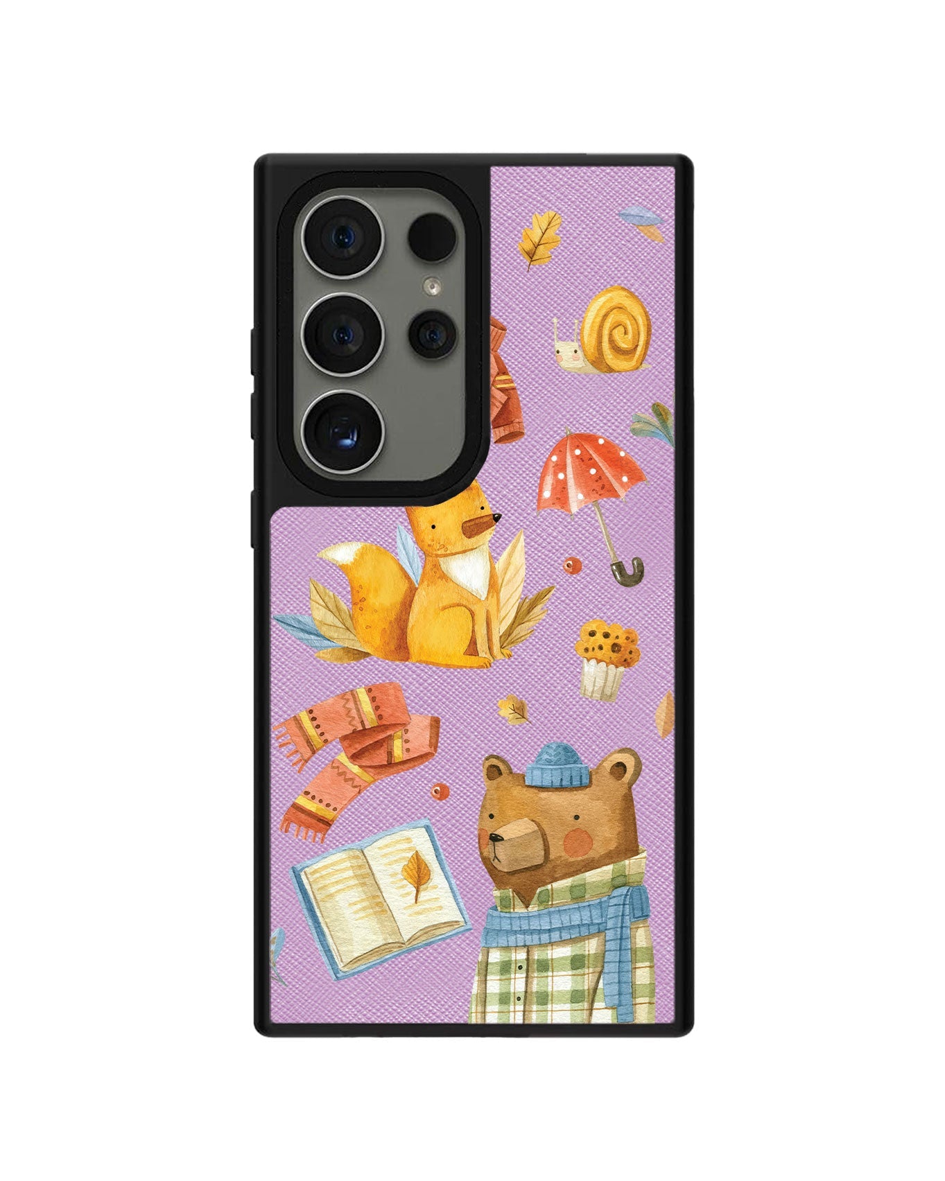Android Leather Grip - Bear & Fox