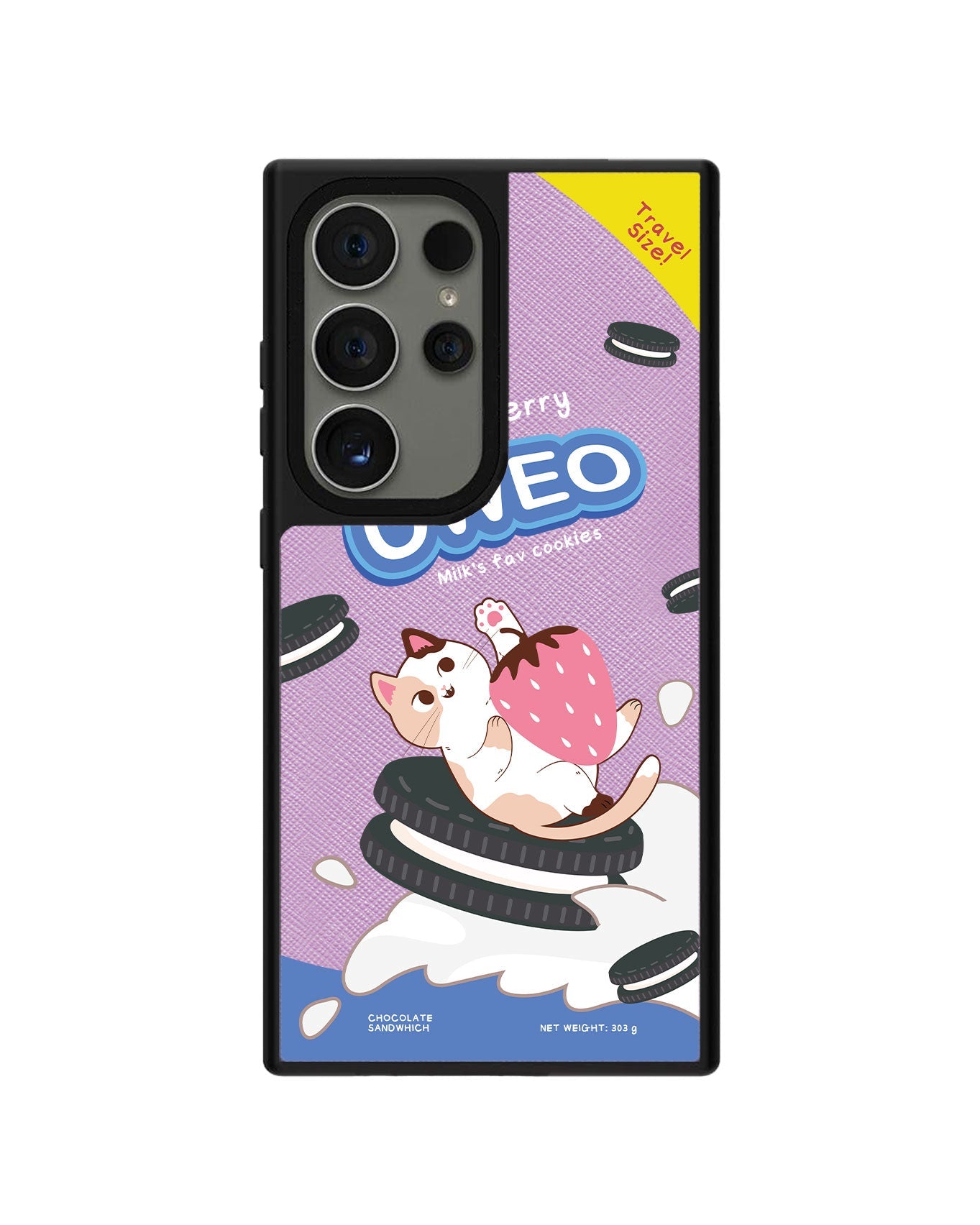 Android Leather Grip - Oweo Cat