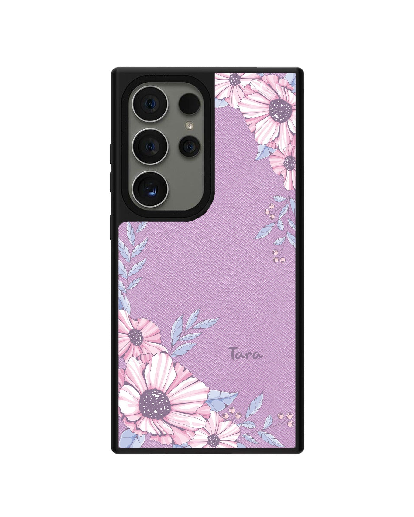 Android Leather Grip - Pink Blossom