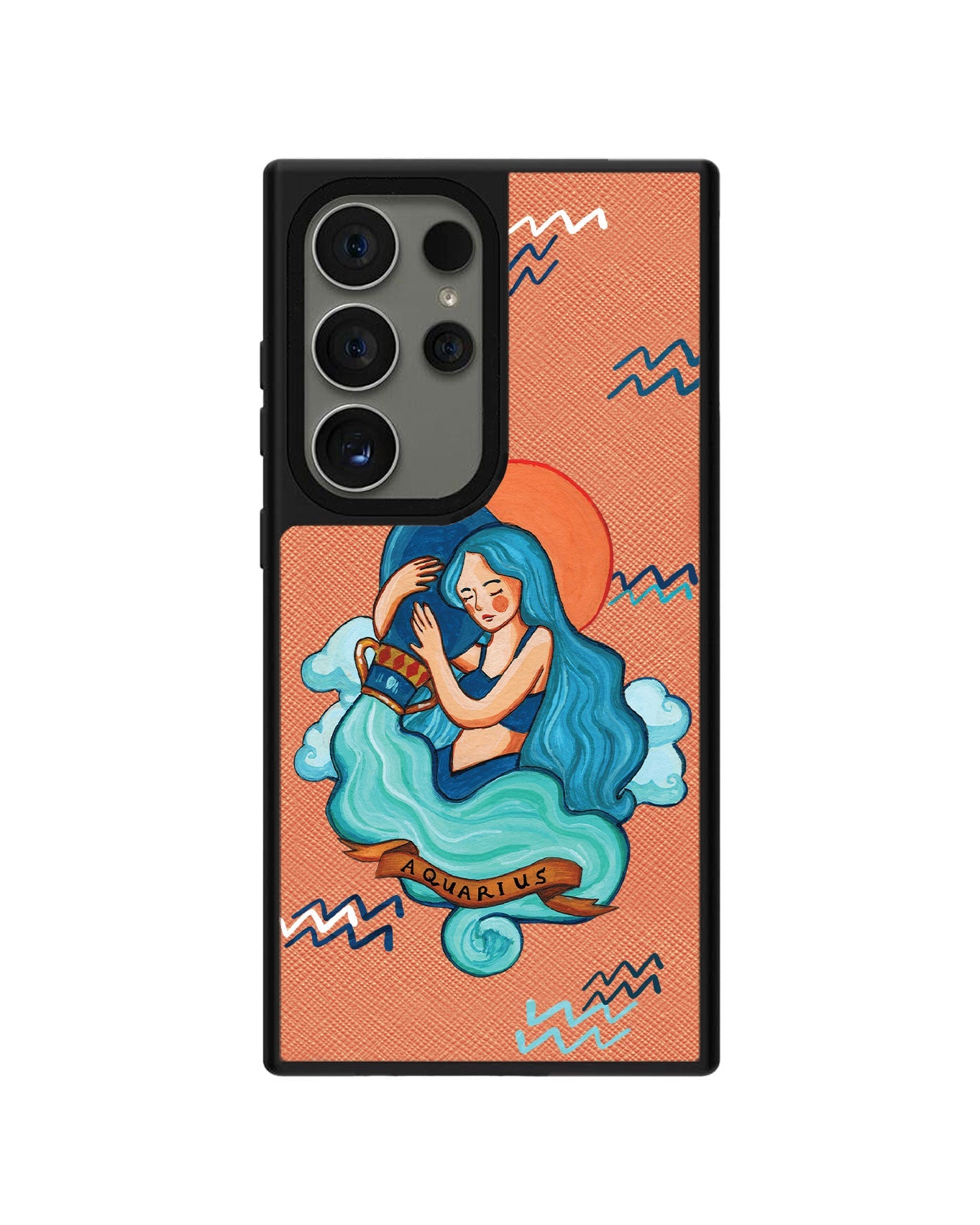 Android Leather Grip - Aquarius