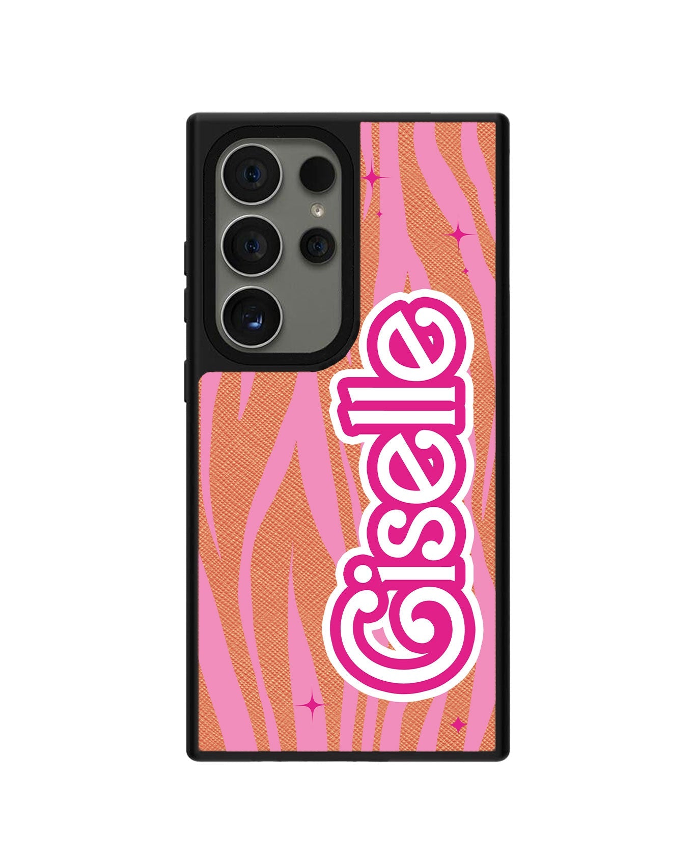 Android Leather Grip - Barbie Zebra Pattern