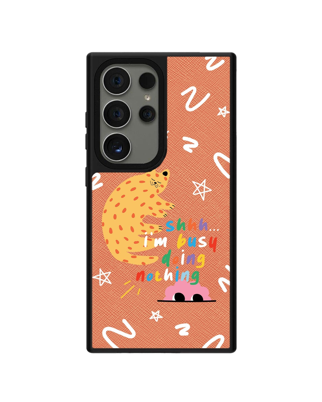 Android Leather Grip - Busy Doing Nothing