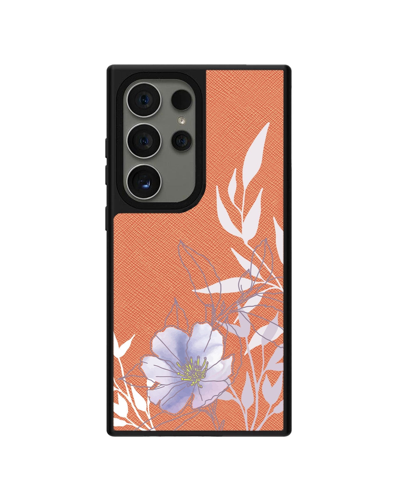 Android Leather Grip - Purple Lily