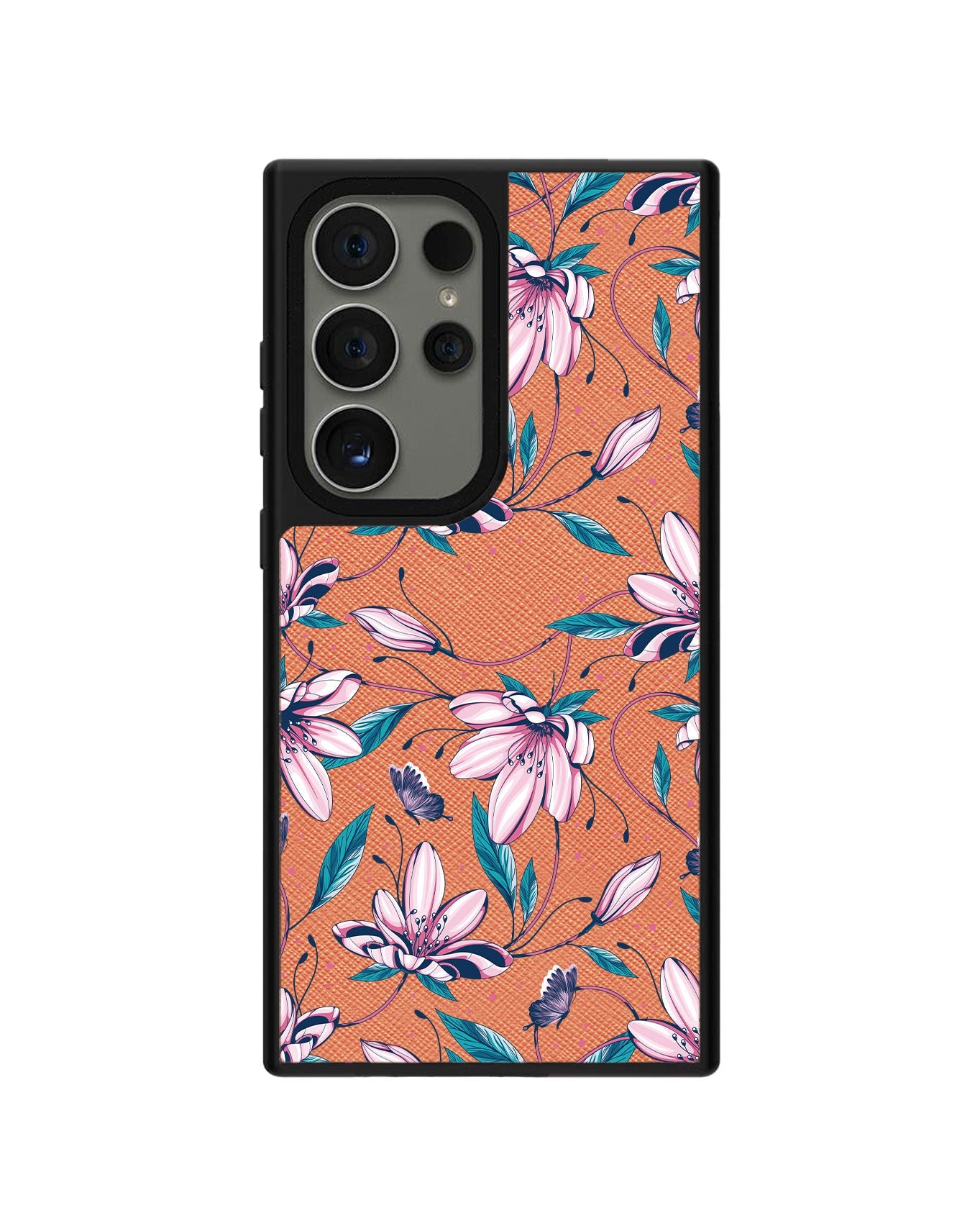 Android Leather Grip - Pink Tulip