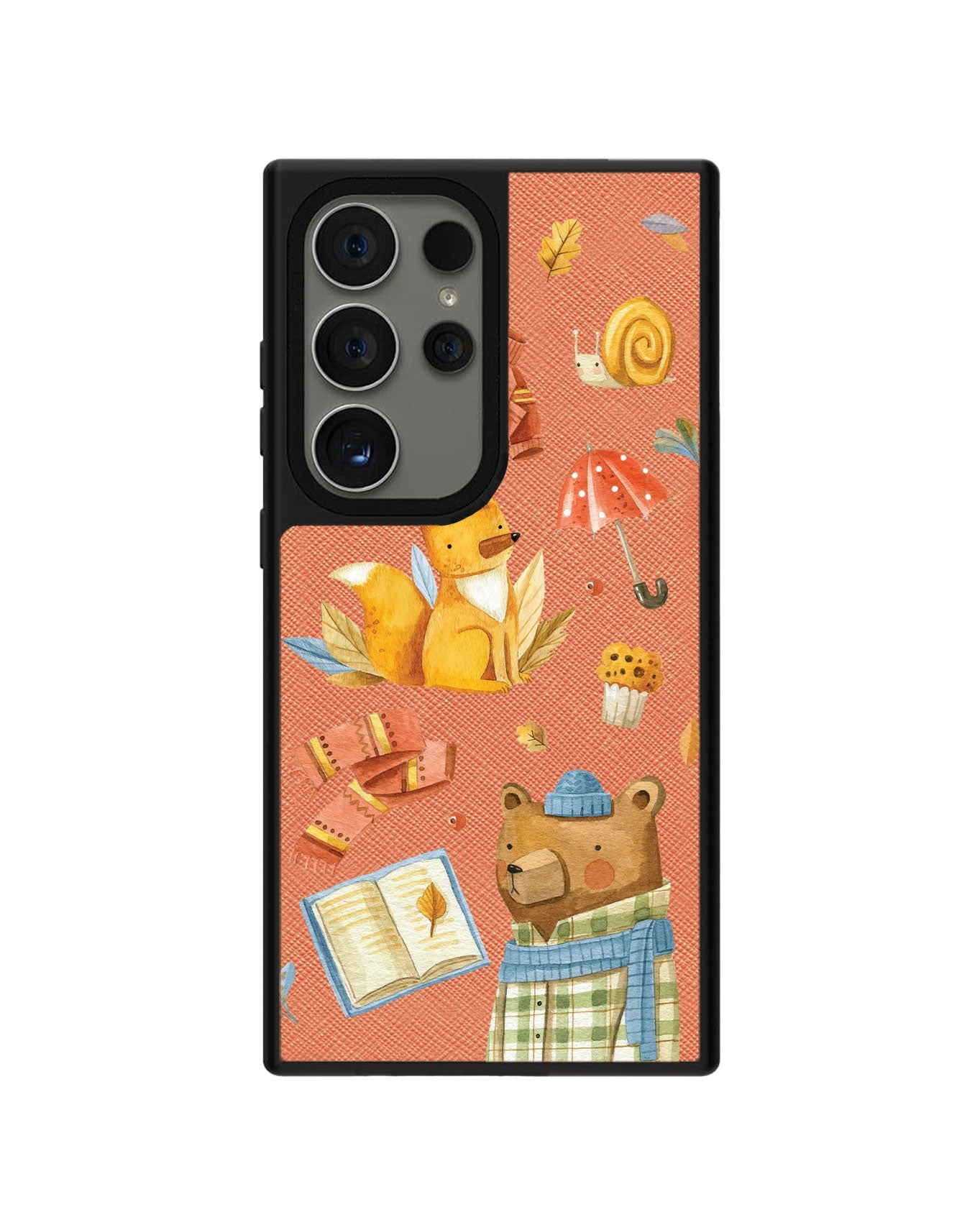 Android Leather Grip - Bear & Fox