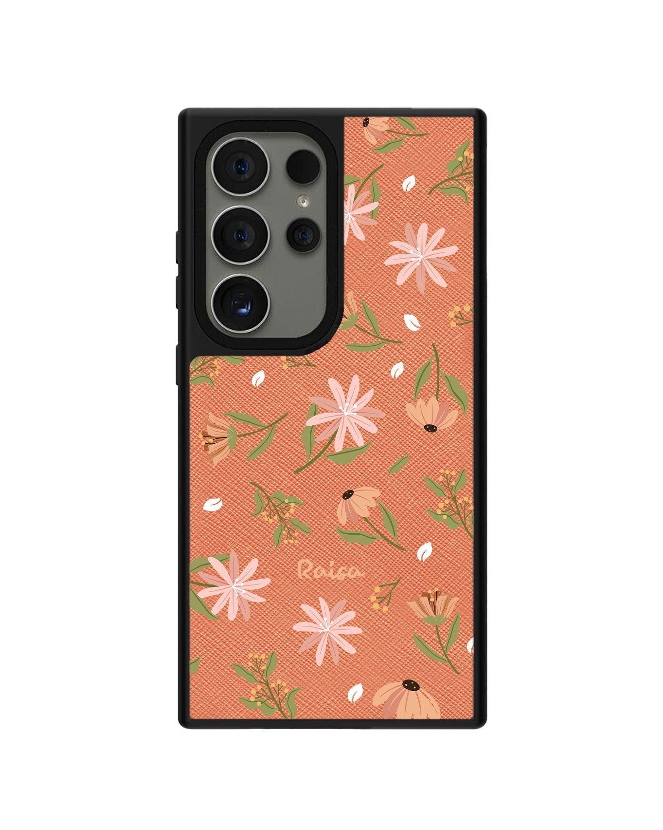 Android Leather Grip - Cosmos Flower