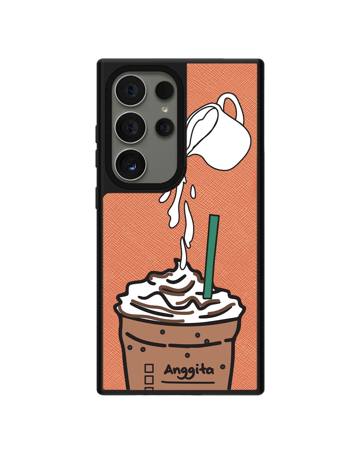 Android Leather Grip - Coffee Frappe