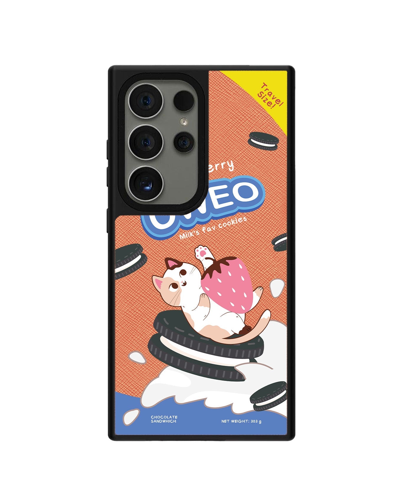 Android Leather Grip - Oweo Cat