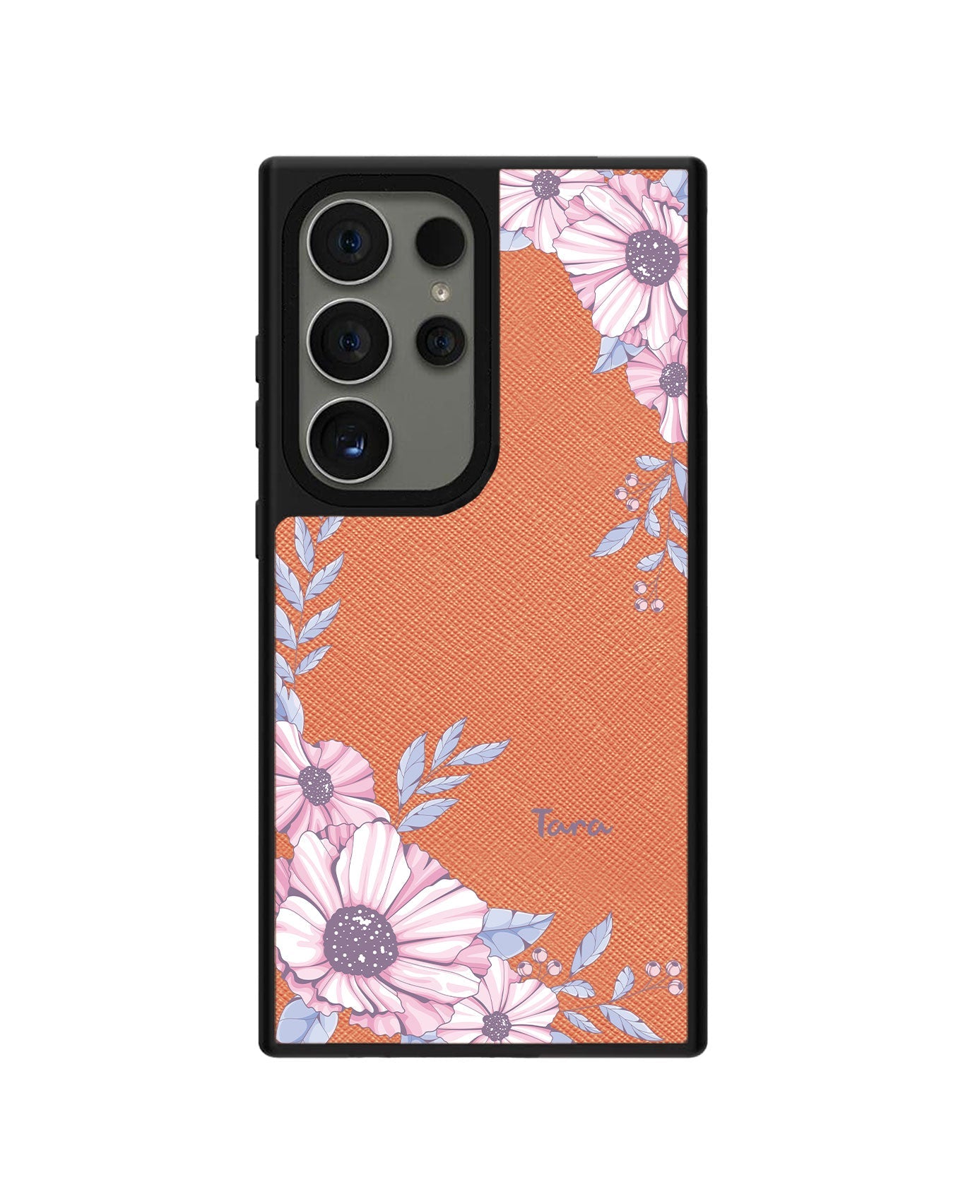 Android Leather Grip - Pink Blossom