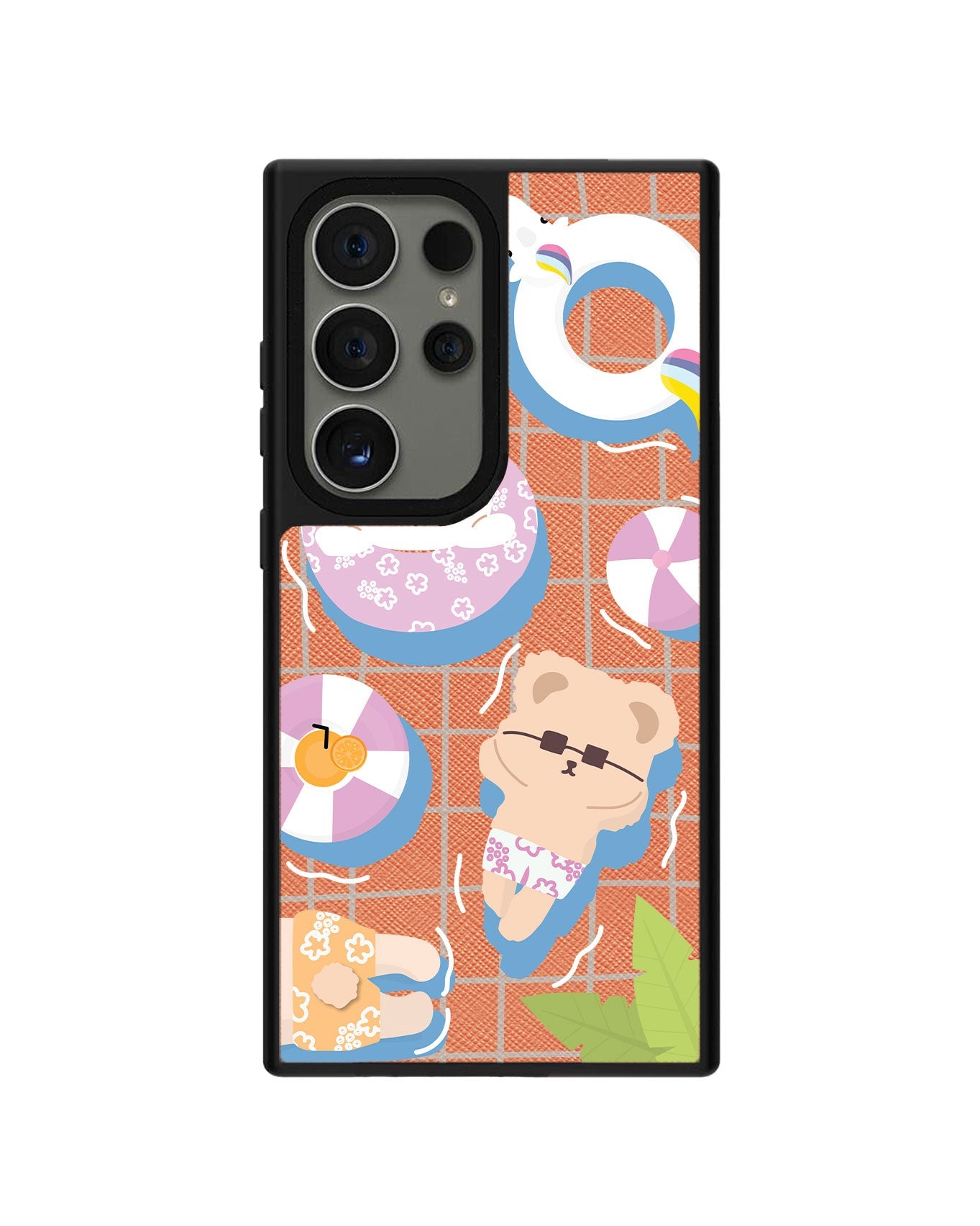 Android Leather Grip - Pool Party Pink