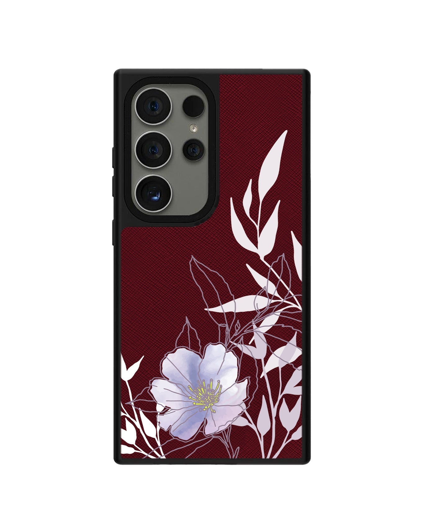 Android Leather Grip - Purple Lily