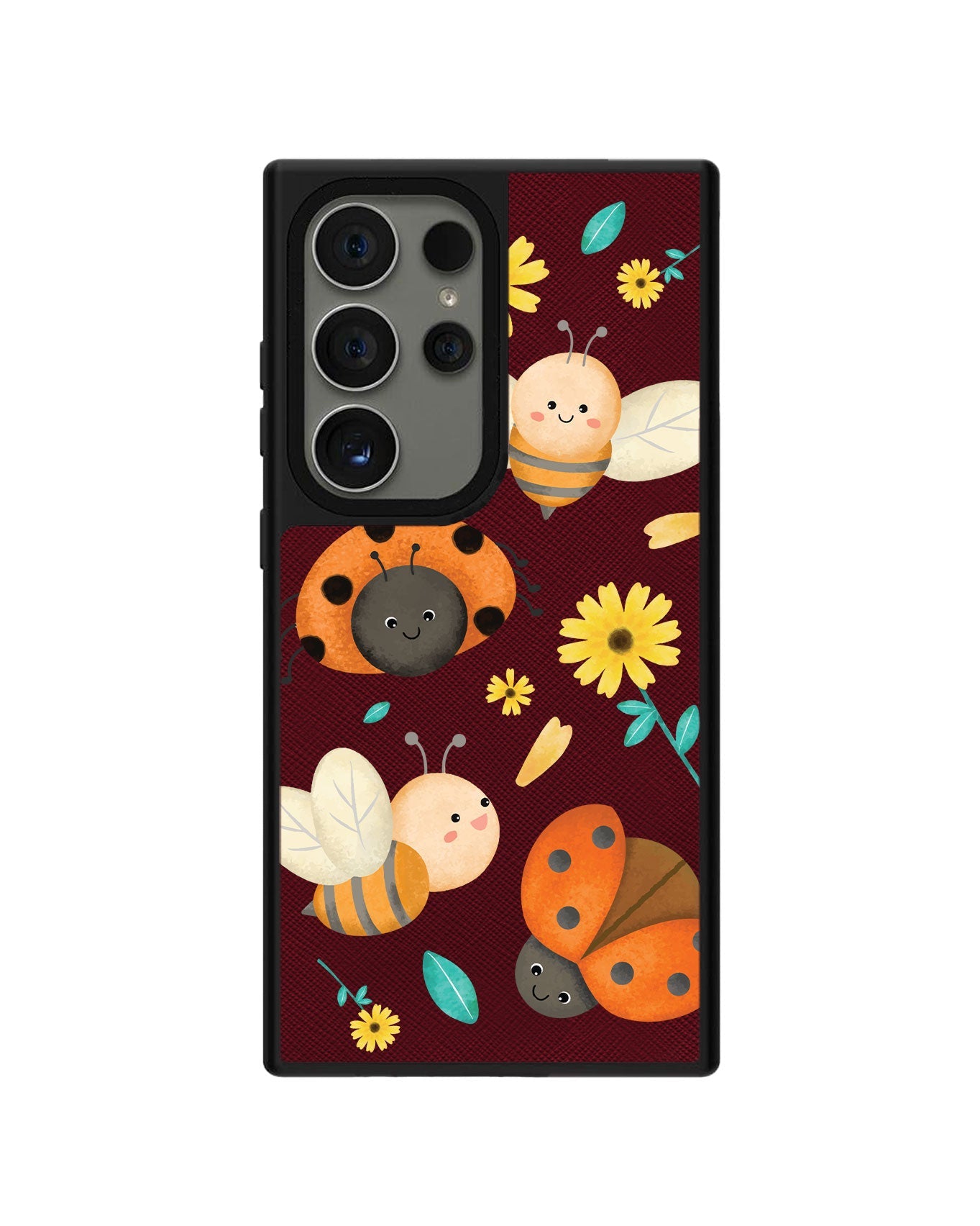 Android Leather Grip - Lady Bug & Bee
