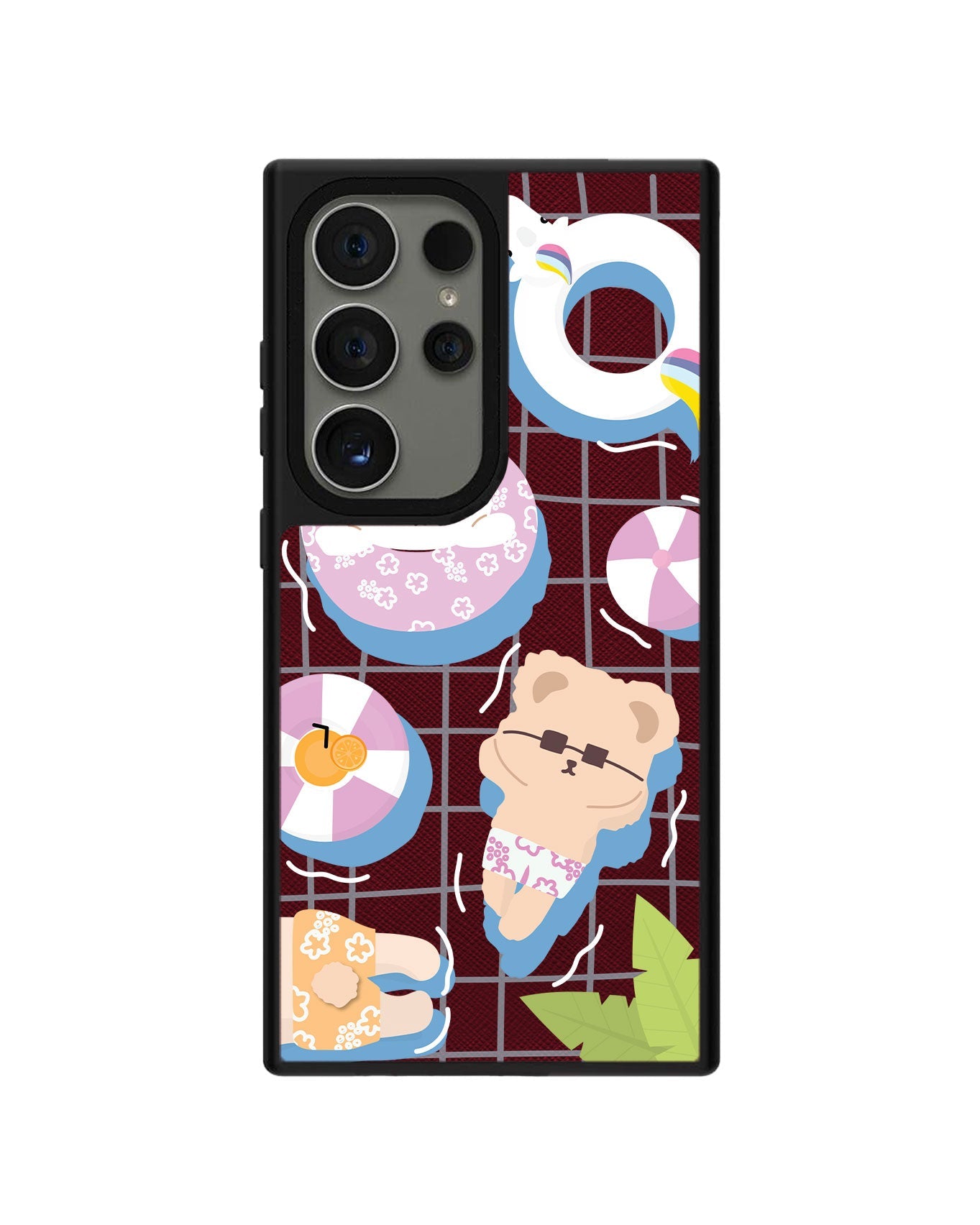 Android Leather Grip - Pool Party Pink