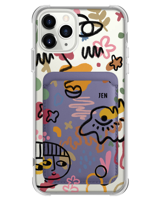 iPhone Magnetic Wallet Case - Abstract 3.0