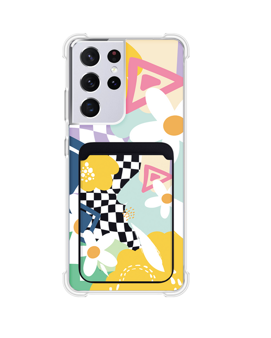Android Magnetic Wallet Case - Abstract Flower 2.0
