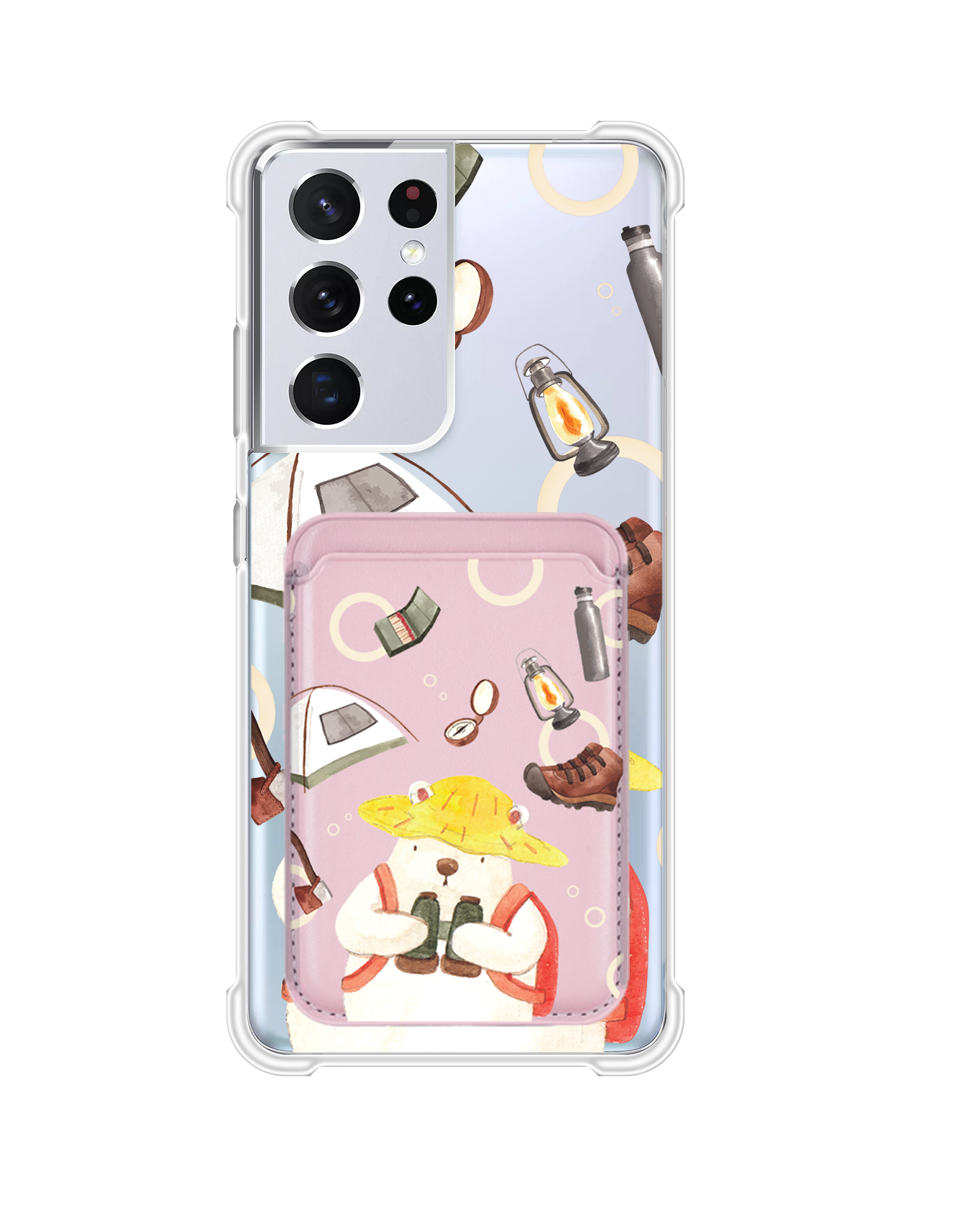 Android Magnetic Wallet Case - Adventure of Bear