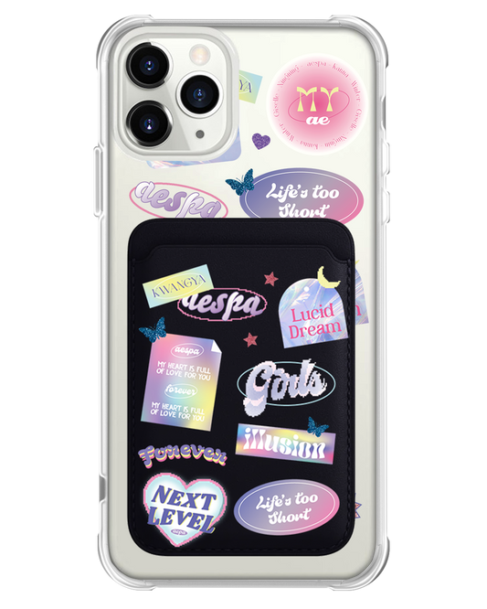 iPhone Magnetic Wallet Case - Aespa Girls Pack