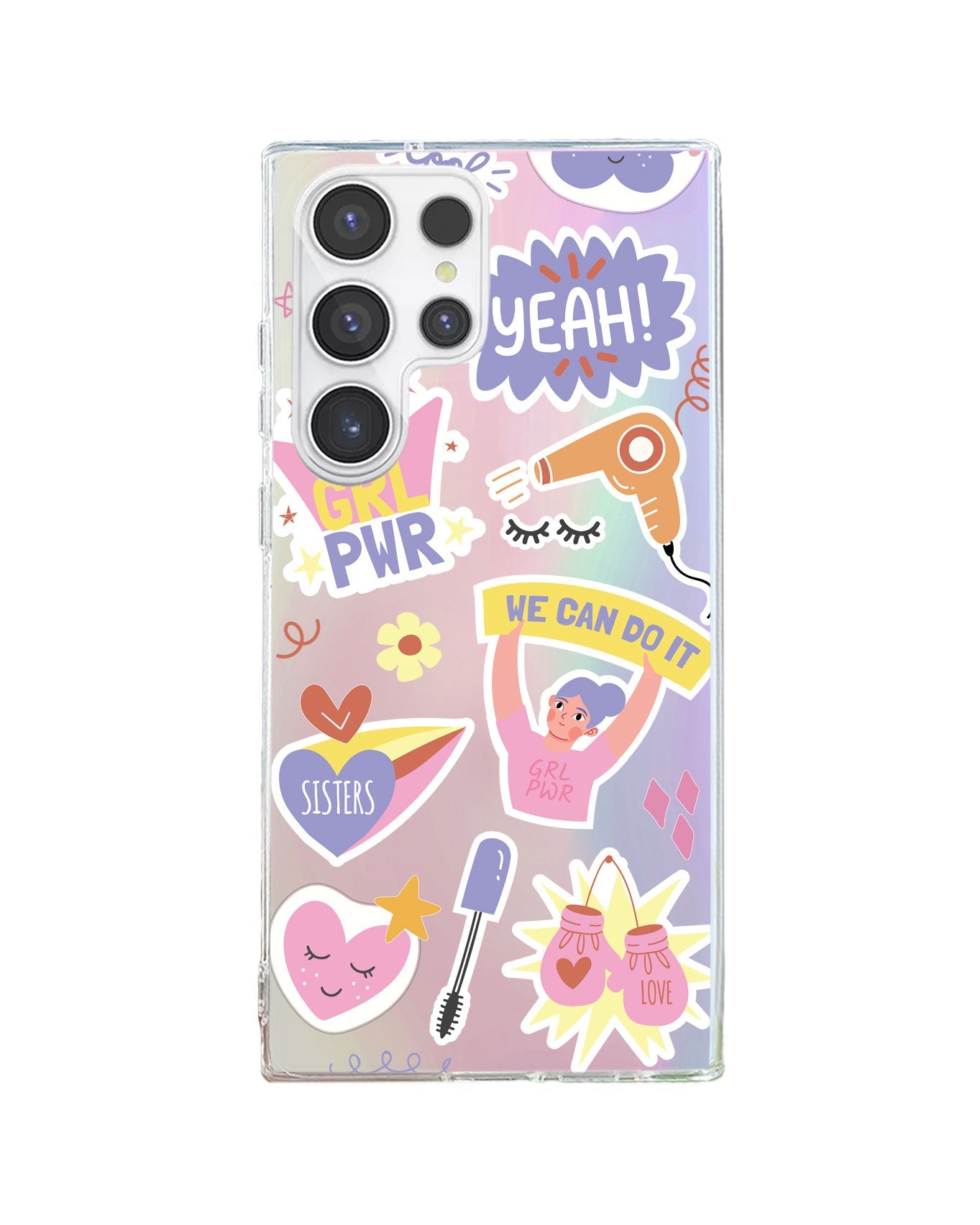 สติกเกอร์แพ็ค Girl Power ของ Android Rearguard Holo