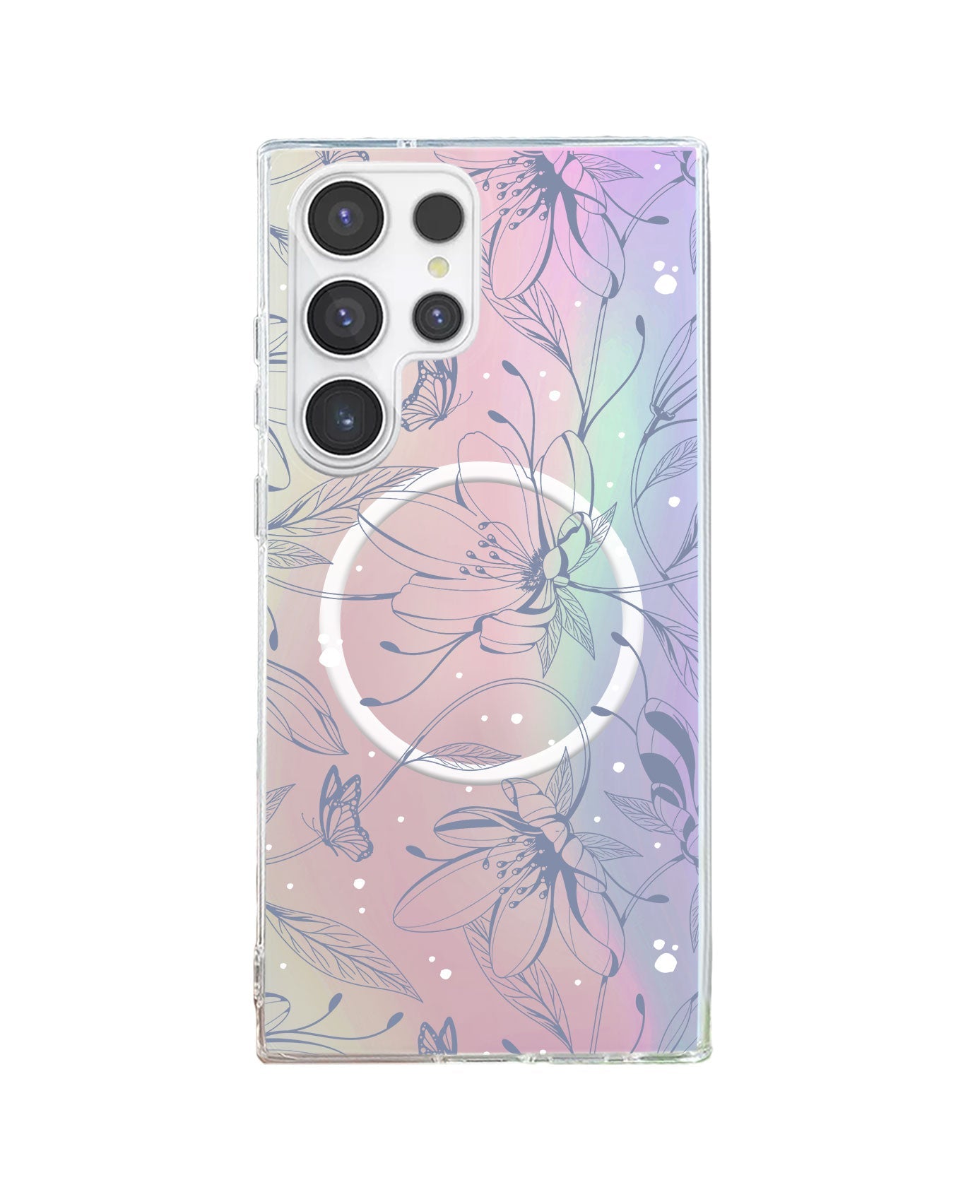 Android Rearguard Holo - ดอกไม้และผีเสื้อร่าง 2.0