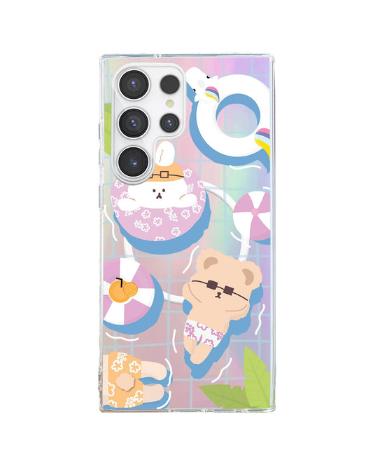 Android Rearguard Holo - สีชมพู Pool Party