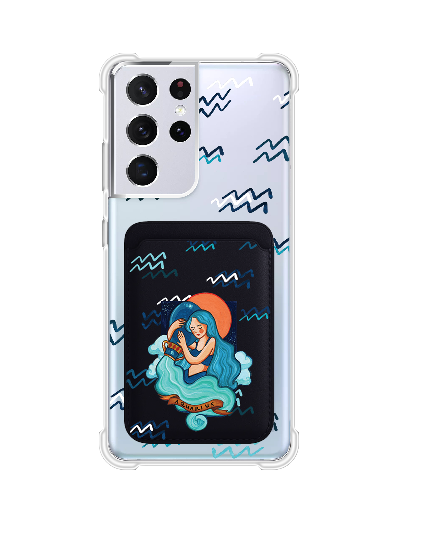 Android Magnetic Wallet Case - Aquarius