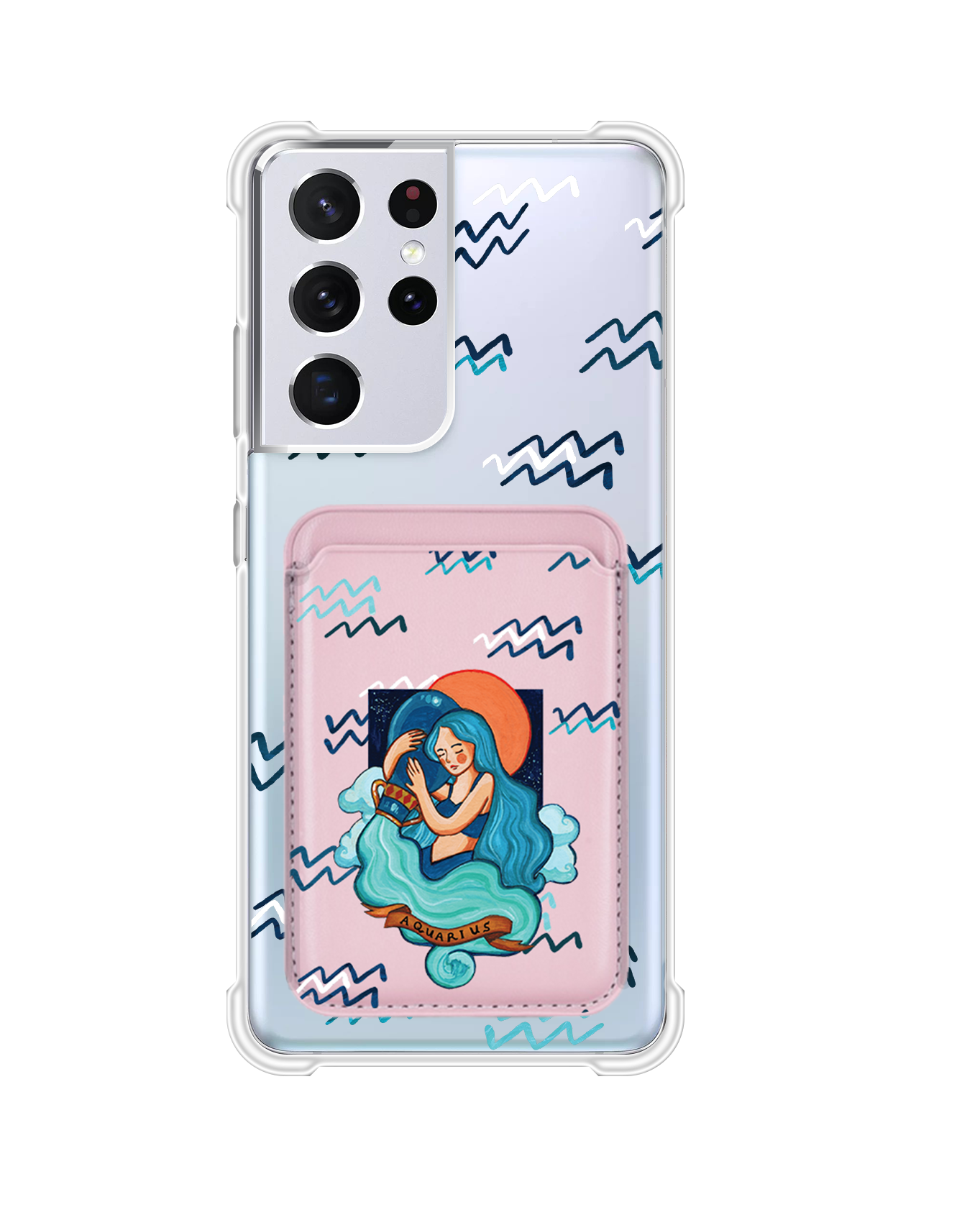 Android Magnetic Wallet Case - Aquarius