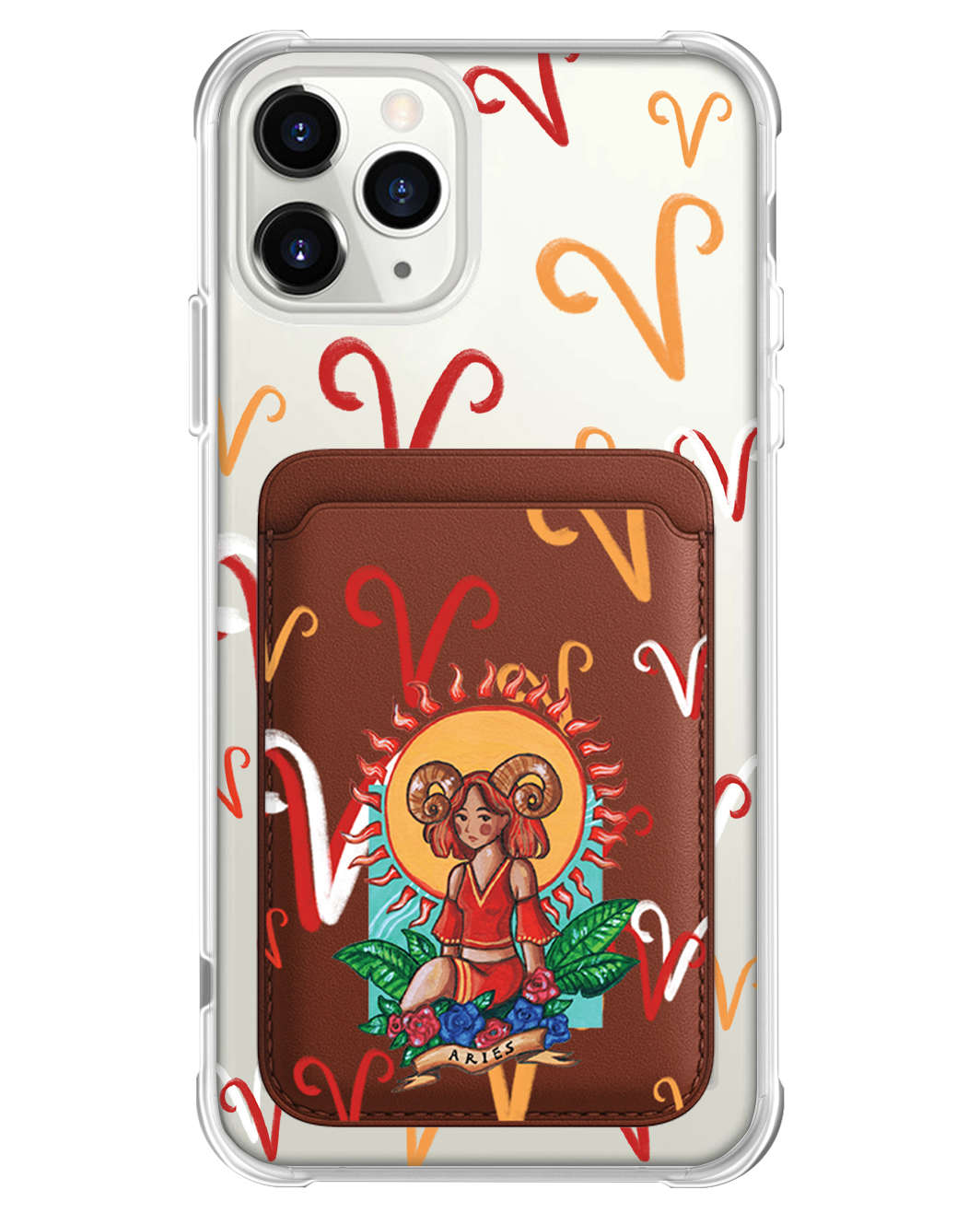 iPhone Magnetic Wallet Case - Aries