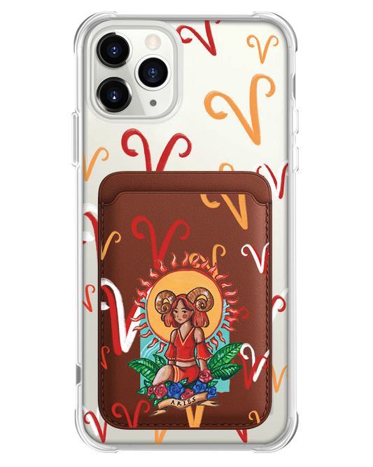 iPhone Magnetic Wallet Case - Aries
