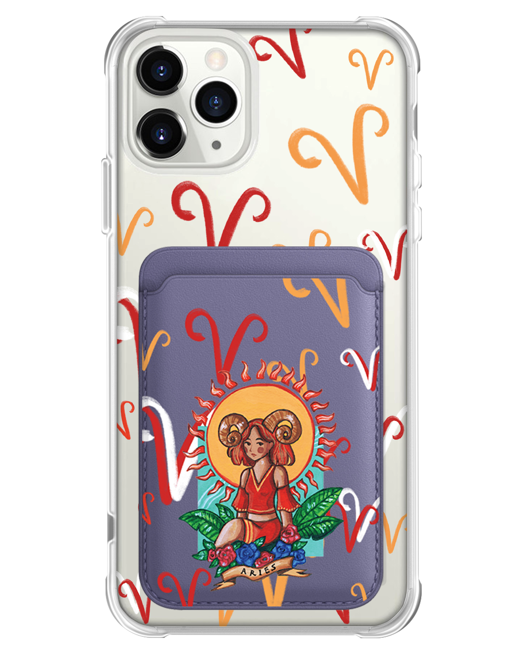 iPhone Magnetic Wallet Case - Aries