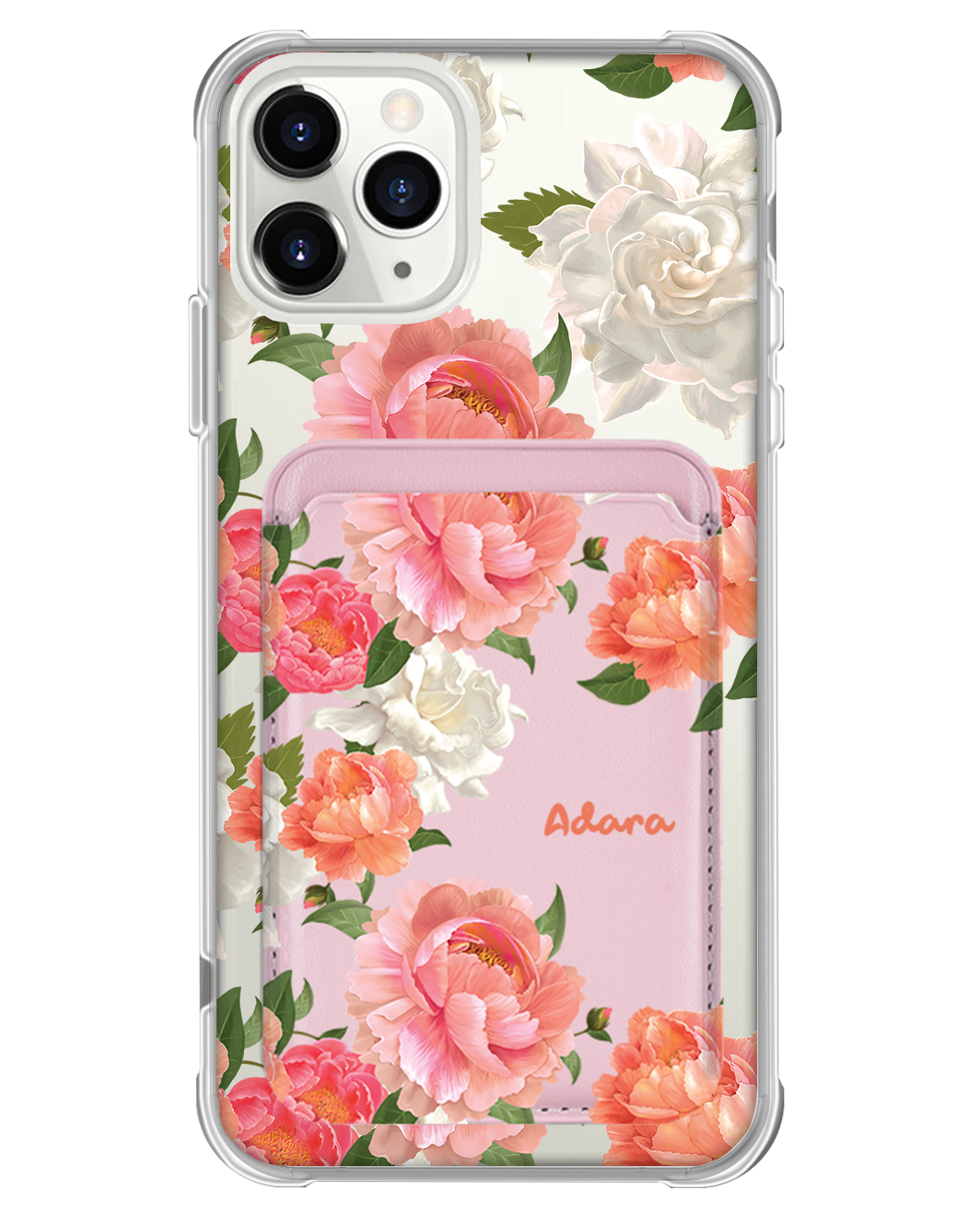 iPhone Magnetic Wallet Case - August Peony
