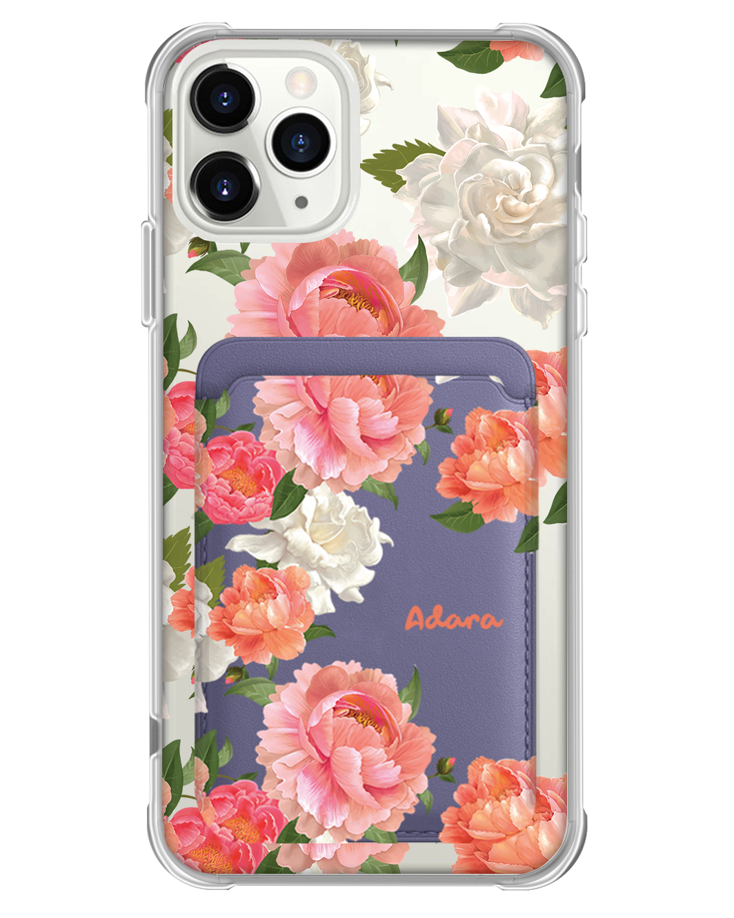 iPhone Magnetic Wallet Case - August Peony