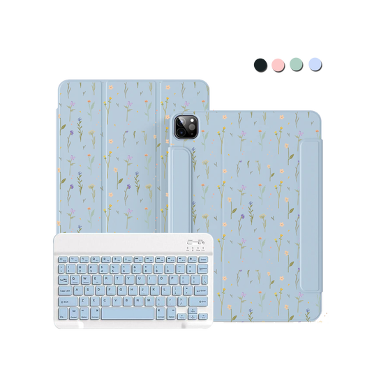 ฝาพับคีย์บอร์ดไร้สายสำหรับ iPad / Android - Botanical Garden 2.0