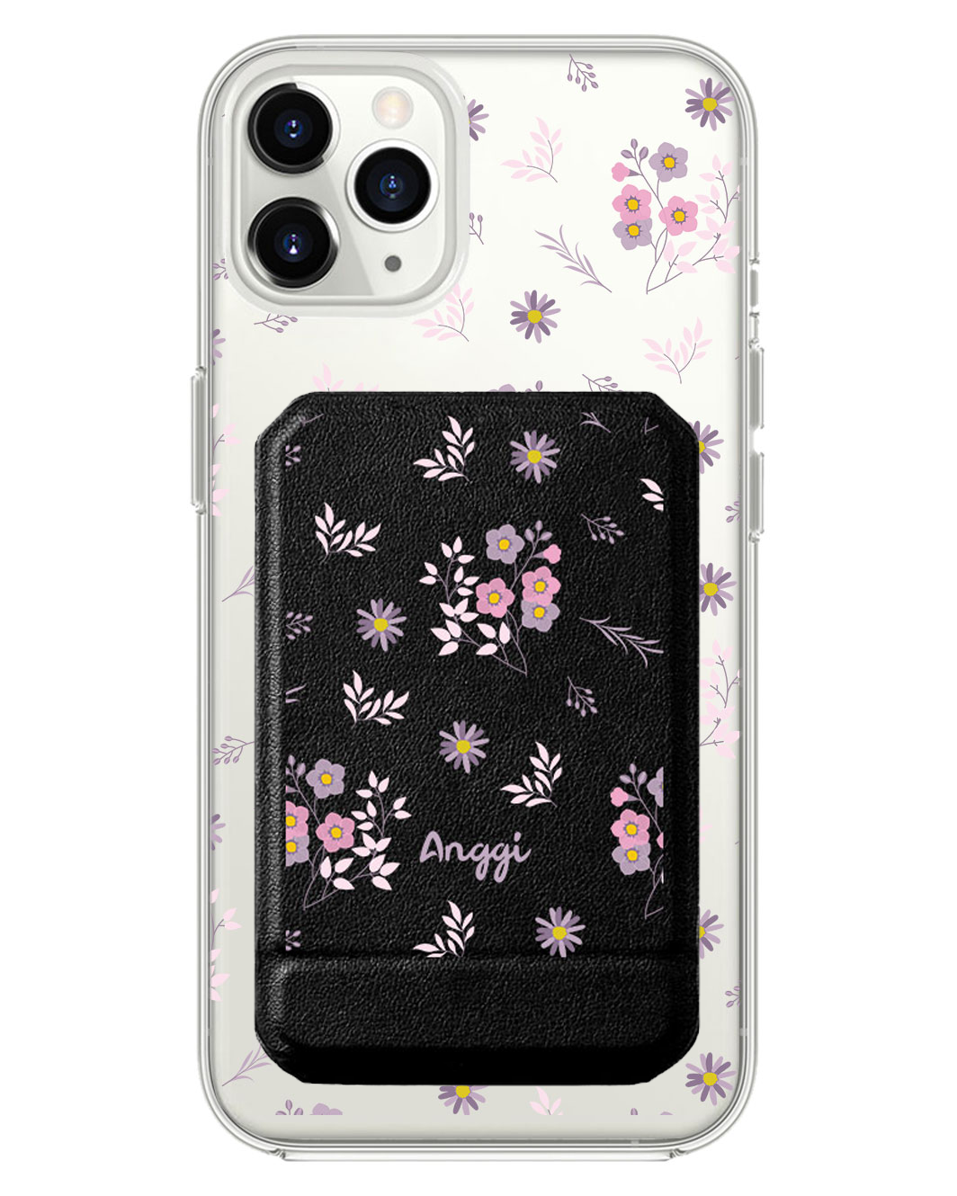 iPhone Magnetic Multifold Wallet - Cherry Blossom
