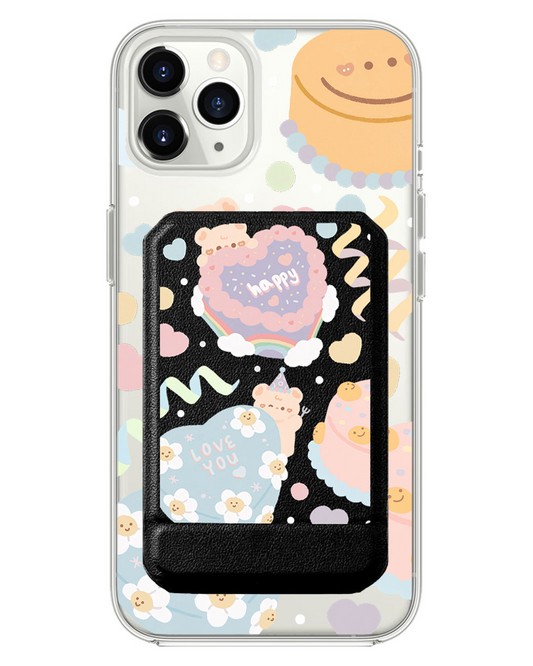 iPhone Magnetic Multifold Wallet - Cake Party