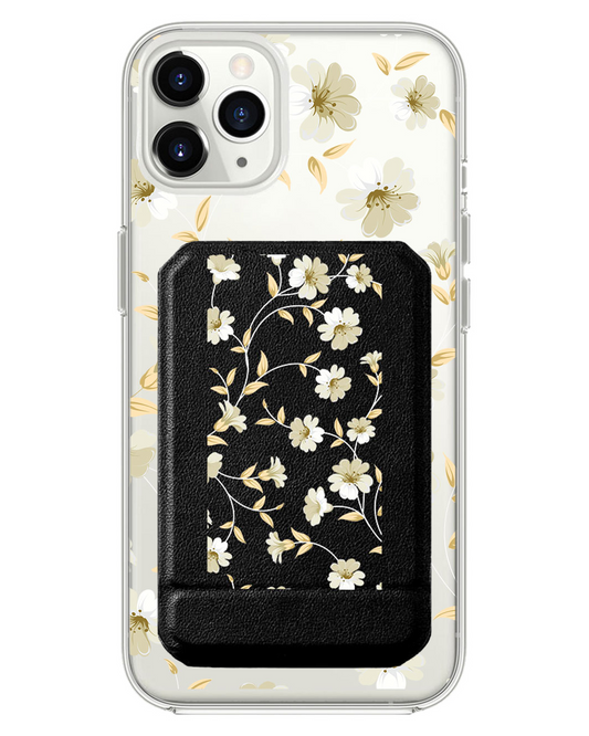 iPhone Magnetic Multifold Wallet - White Magnolia
