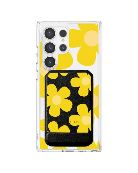 Android Magnetic Multifold Wallet - Daisy Sunshine