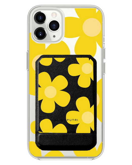 iPhone Magnetic Multifold Wallet - Daisy Sunshine
