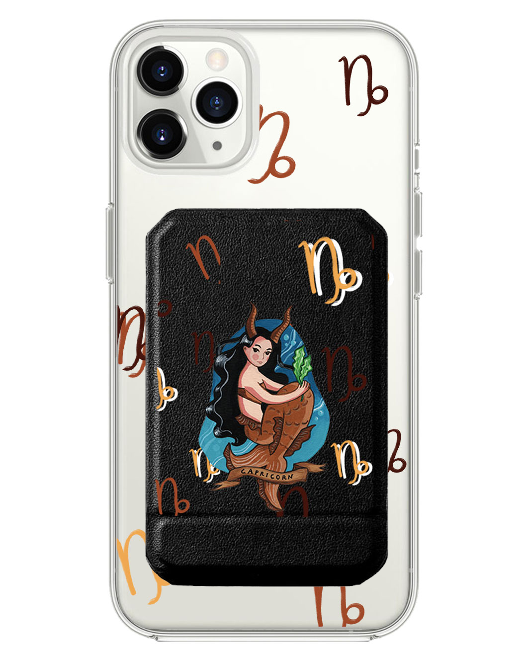 iPhone Magnetic Multifold Wallet - Capricorn