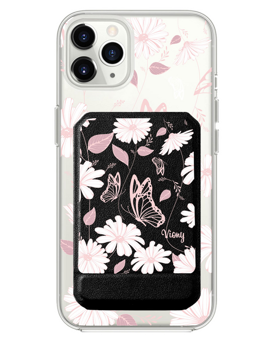 iPhone Magnetic Multifold Wallet - Butterfly & Daisy